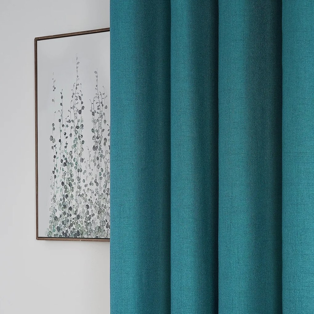 4Home Zasłona zaciemniająca Monaco niebieski, 150 x 250 cm