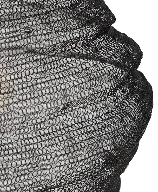 Orientalna lampa wisząca czarna 60cm - NidumKolonialny Oswietlenie wewnetrzne