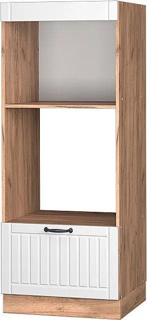 Szafka do mikrofalówki biały domek wiejski 60x58.1x153.6 fame-line