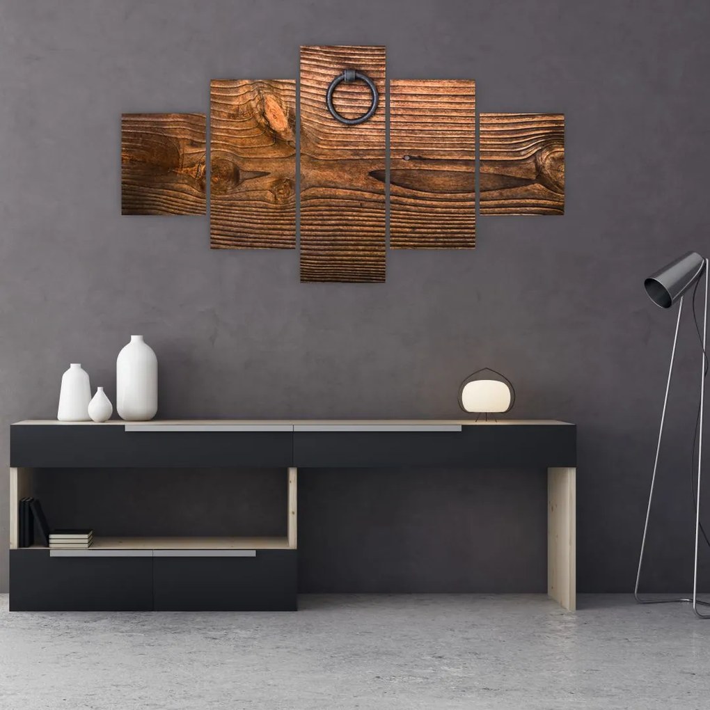 Obraz tekstury drewna (125x70 cm)