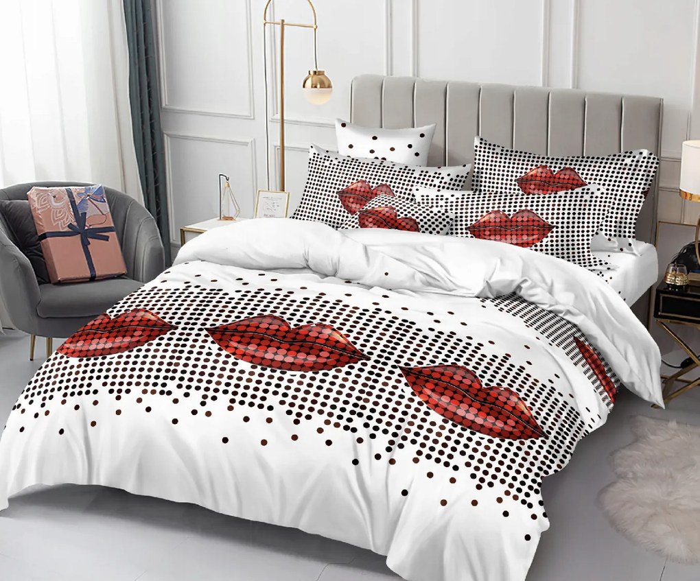 PrzytulneMieszkanie.pl PrzytulneMieszkanie.pl Pościel z mikrofibry LIPSY białe Rozmiar pościeli: 70 x 80 cm | 140 x 200 cm