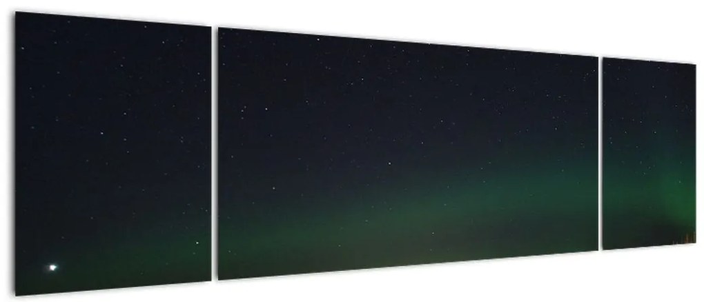 Obraz zorzy polarnej (170x50 cm)