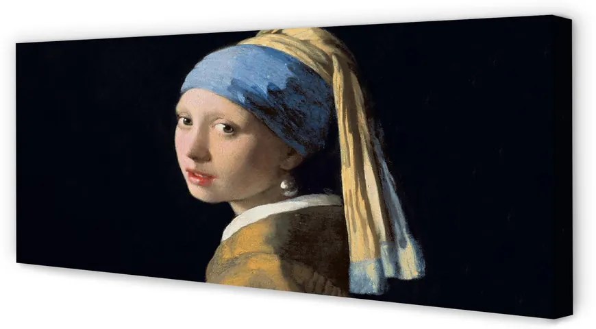 Duży obraz na płótnie Dziewczyna z perłą - Johannes Vermeer