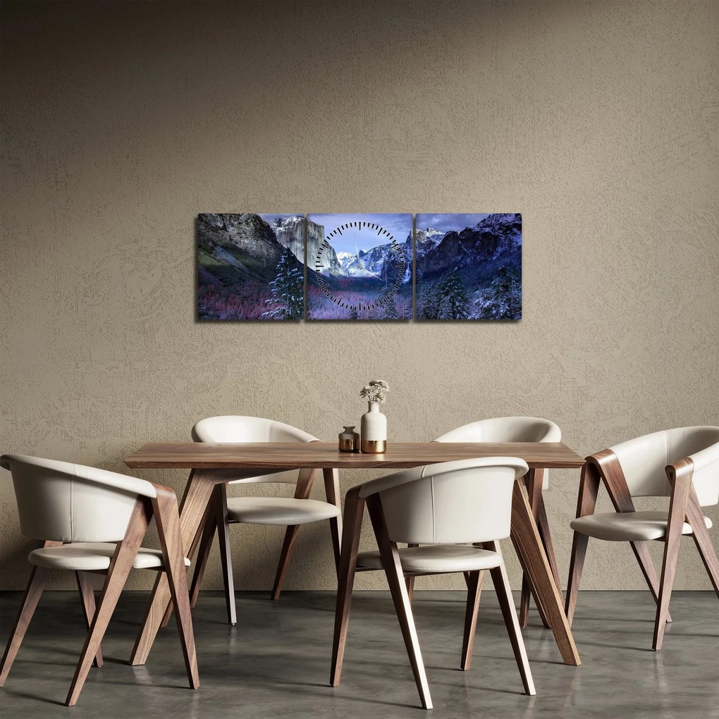 Obraz - Yosemite, USA (z zegarem) (90x30 cm)