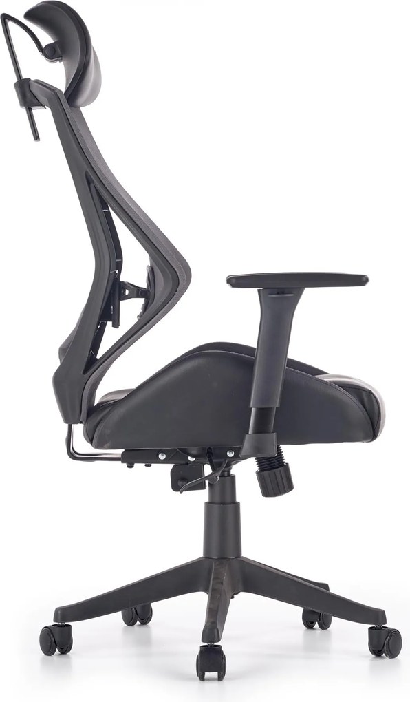 Ergonomiczny fotel obrotowy Hasel, zgodny z normą BHP