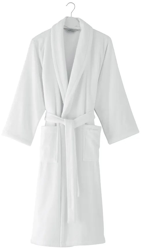 Unisex szlafrok MICRO COTTON Jasnobeżowy XXL