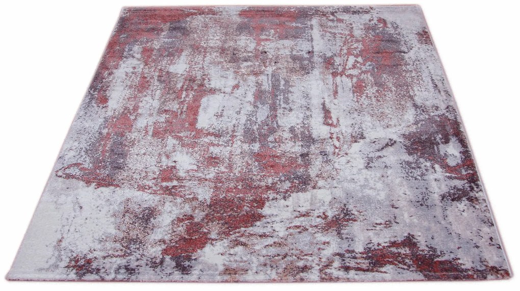 Dywan nowoczesny Reflection szaro-ceglany 120 cm x 170 cm