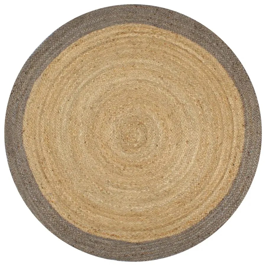 Okrągły szary dywanik 120 cm Z6-D00