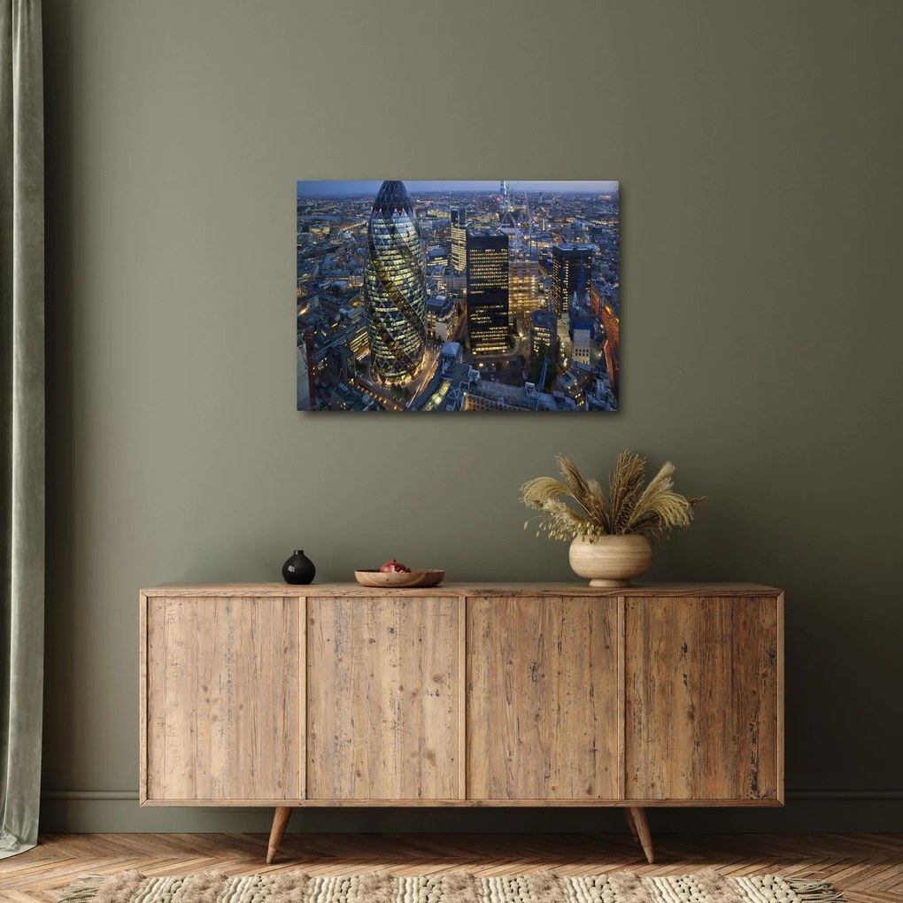 Obraz - Wieczorna panorama Londynu (70x50 cm)