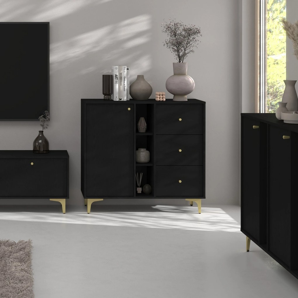Komoda TORINO 100 cm do Salonu Sypialni Grafit