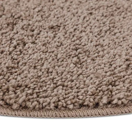 Brązowy dywan koło 90 z lateksowym spodem S7-F36