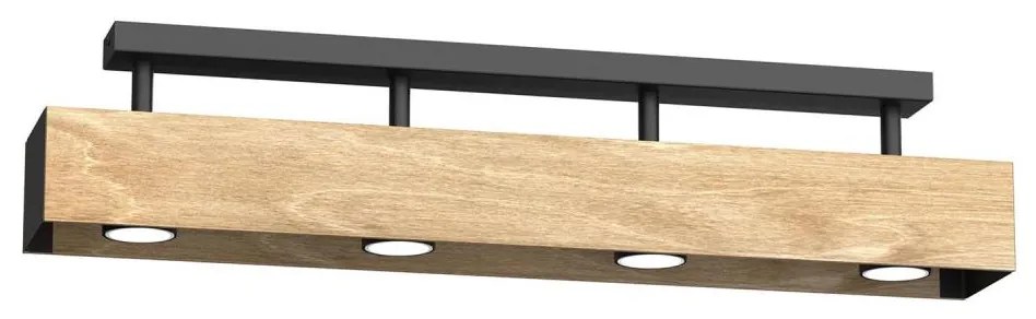 Przysufitowy żyrandol MAISON 4xGU10/8W/230V dąb