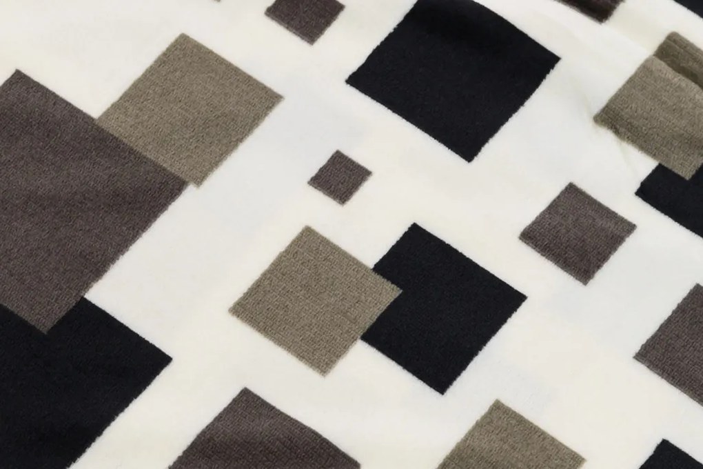 PrzytulneMieszkanie.pl PrzytulneMieszkanie.pl Pościel z mikropluszu LUXOR biało-szara Rozmiar pościeli: 70 x 90 cm | 140 x 200 cm