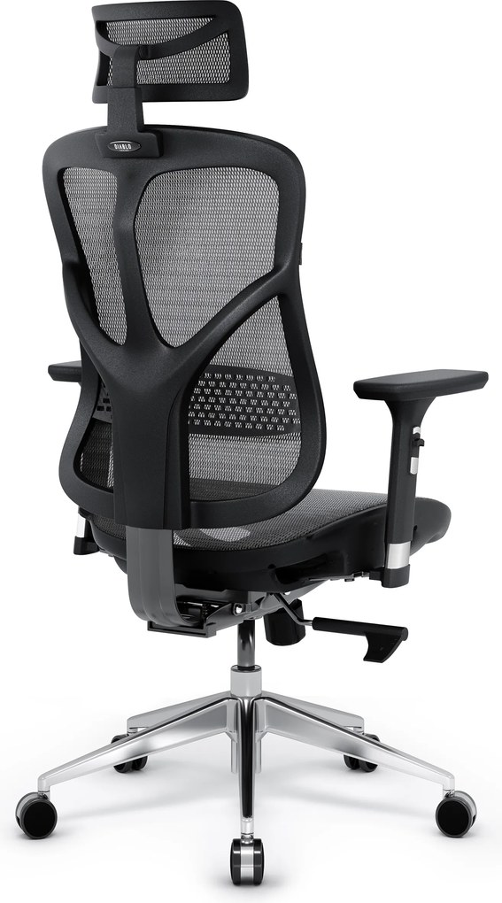 Fotel ergonomiczny Diablo V-Basic, czarno-szary