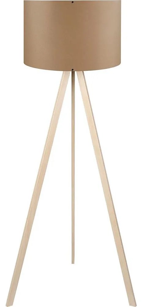 Lampa stojąca AYD 1xE27/40W/230V brązowa/beżowa