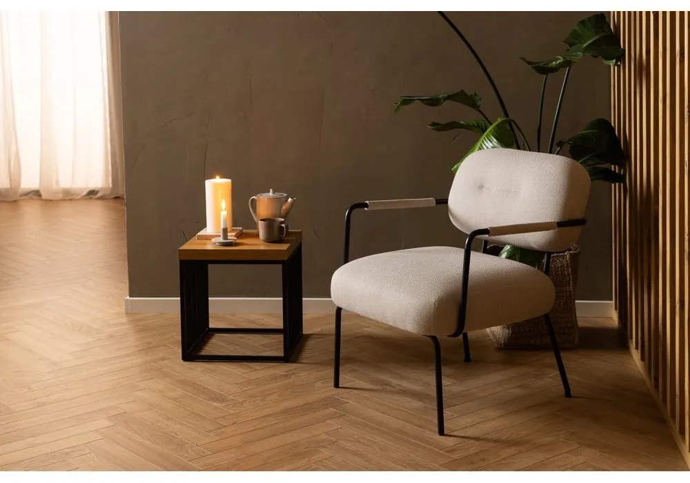 Stolik z blatem w dekorze dębu 40x40 cm Strington – Actona