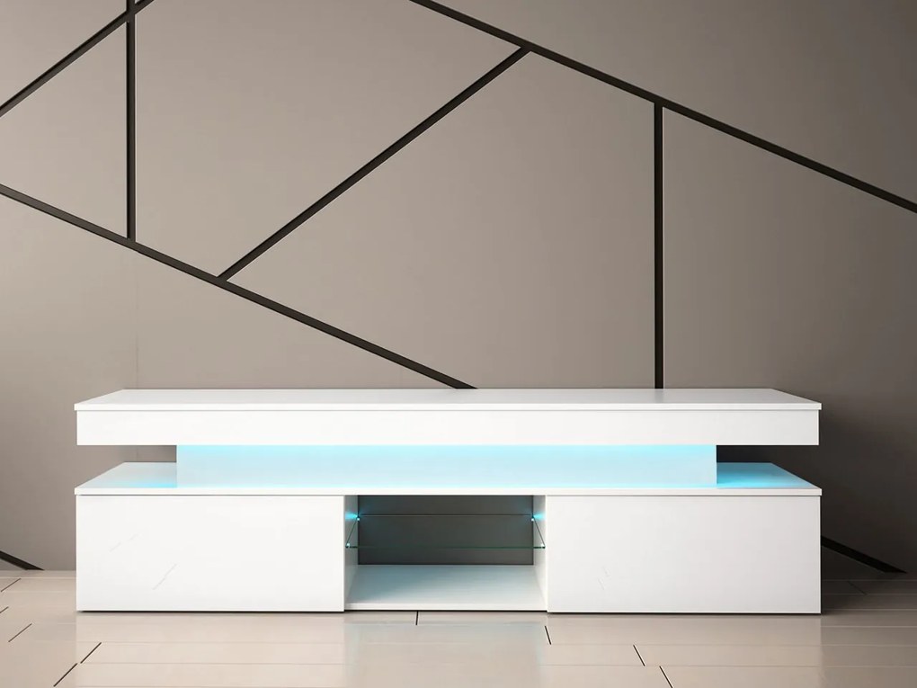 Szafka RTV Lestirola 2D 190 z oświetleniem LED