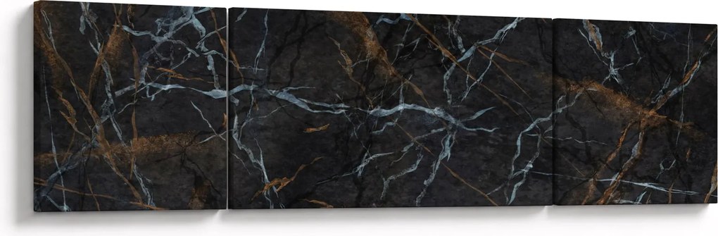 Obraz - Czarny marmur (170x50 cm)