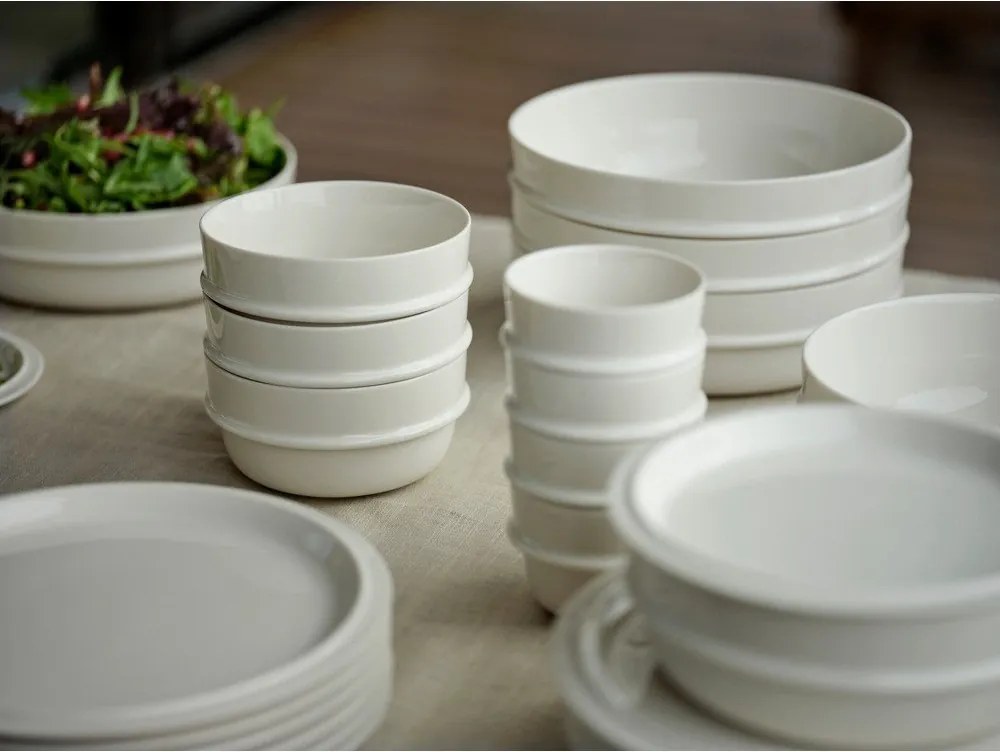 Kremowa porcelanowa miska na zupę 600 ml Eau – Zone