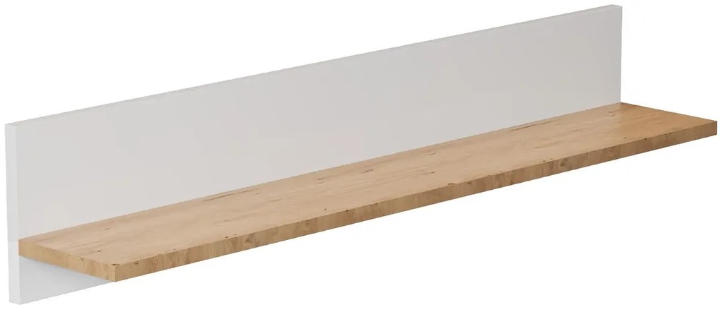 Klasyczna Półka Biały Ścienna Na Książki + Hikora H5-M87