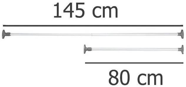 Drążek teleskopowy HERKULES, 80 - 145 cm, WENKO