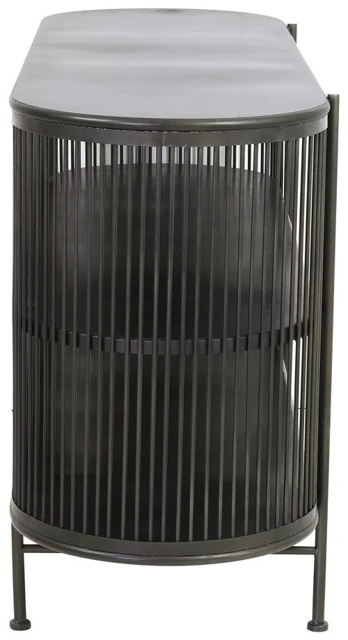 Czarna metalowa niska komoda 149x80 cm Yinthe – Light & Living