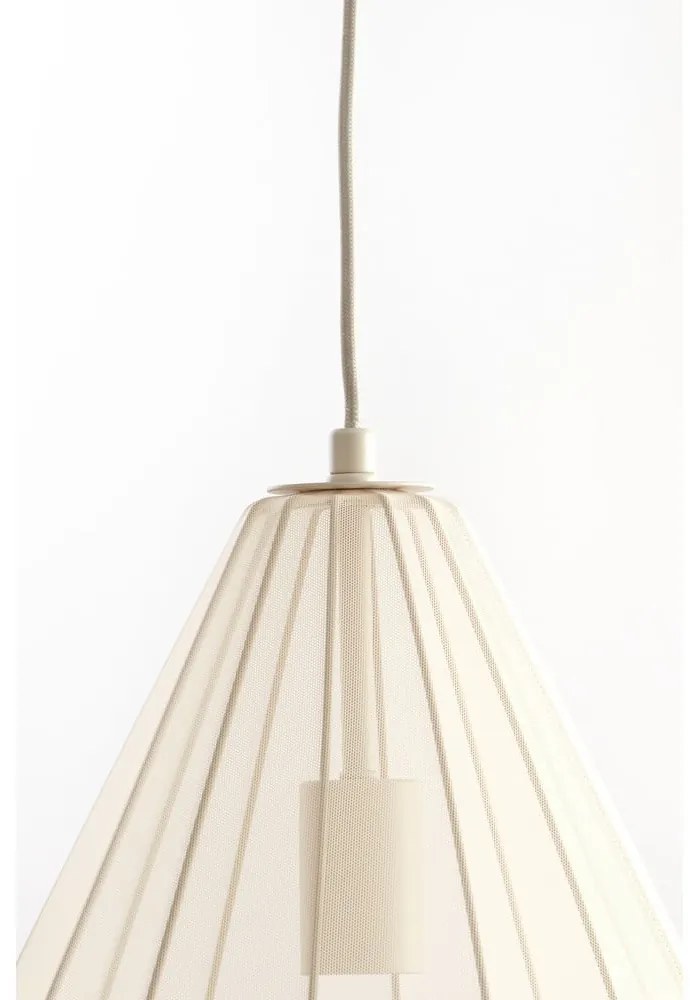 Beżowa lampa wisząca ze szklanym kloszem ø 28 cm Itela – Light &amp; Living