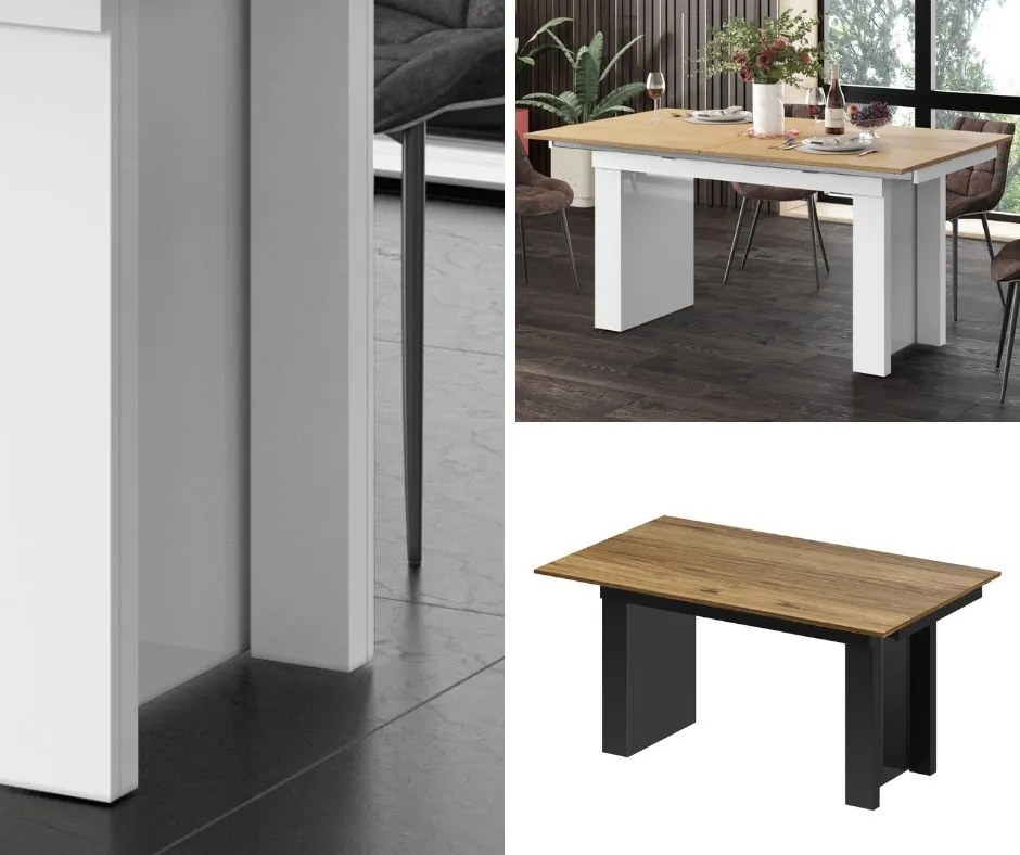 Stół z blatem rozkładanym do 410 cm Magro dąb Hubertus