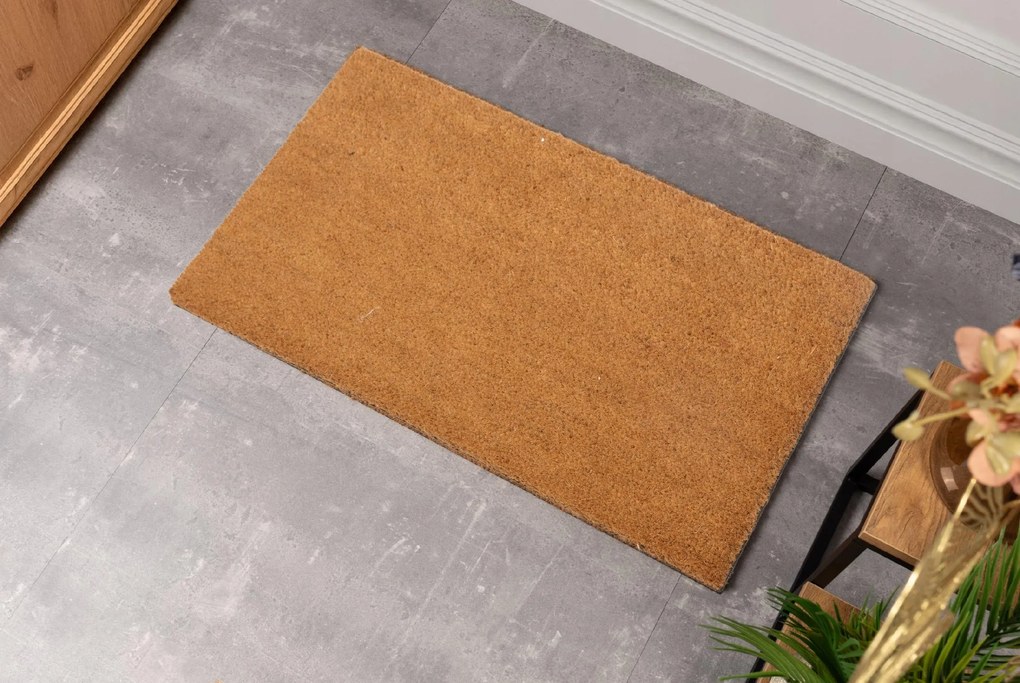 Wycieraczka kokosowa 45x75 cm naturalna antypoślizgowa do domu sklepu biura