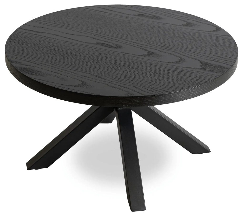 Stolik Kawowy LINCOLN 80 cm Czarny Loft