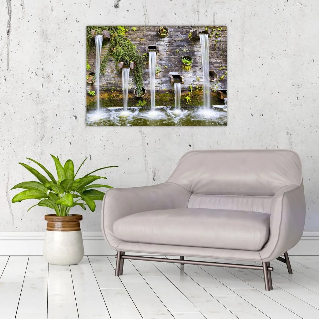 Obraz na szkle - Kamienny mur, Hamburg, Niemcy (70x50 cm)