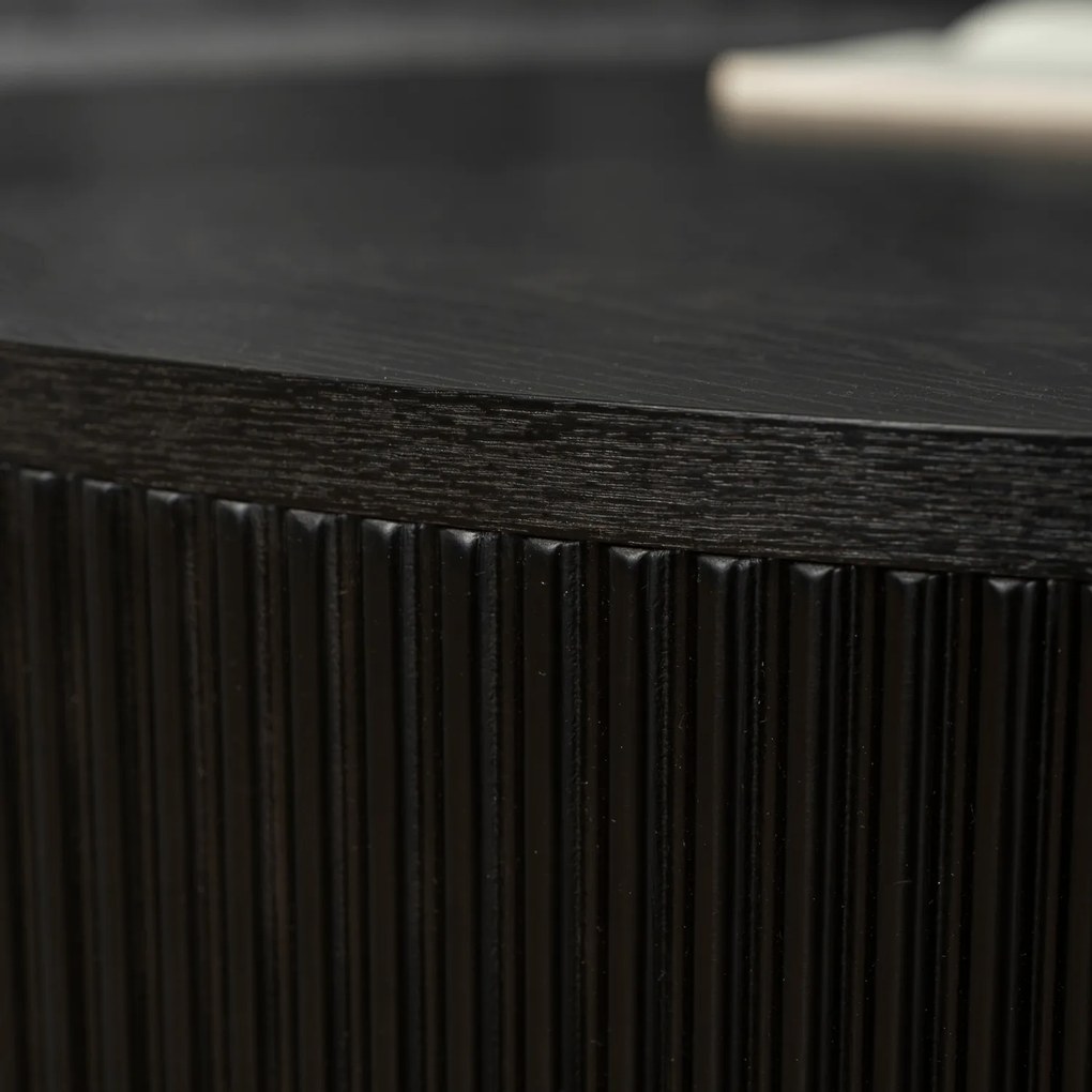 Stolik Kawowy HOPE MAX 80 cm Czarny Nowoczesny Loft