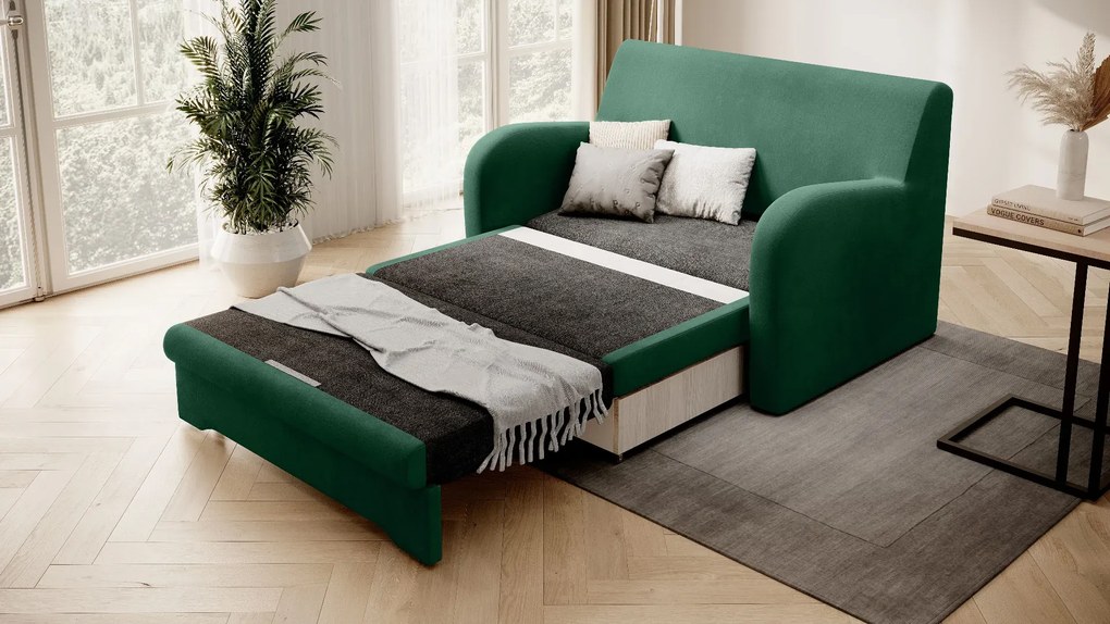 Sofa rozkładana z funkcją spania ARIO zielona ELTAP