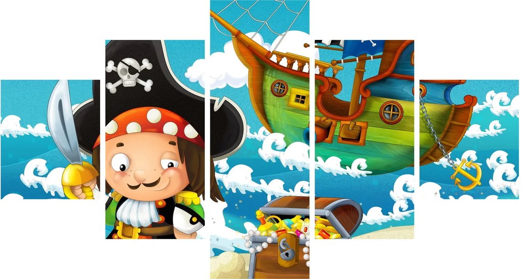 Obraz - Skarb piratów (125x70 cm)