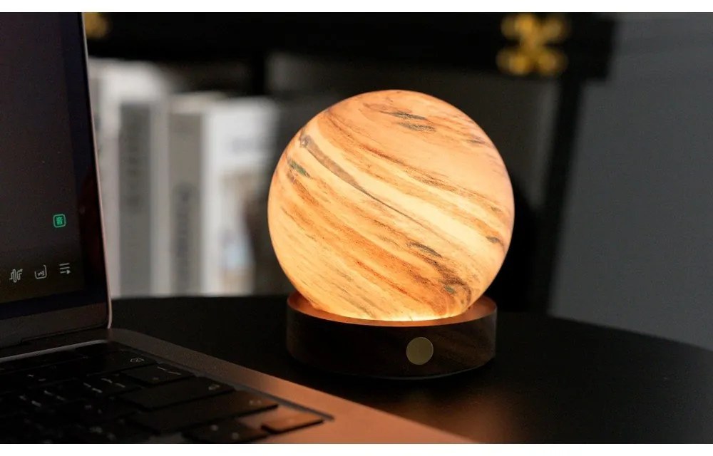 Brązowa/w ciemnym naturalnym kolorze dekoracja świetlna na USB ø 8 cm Polar Cloud – Gingko