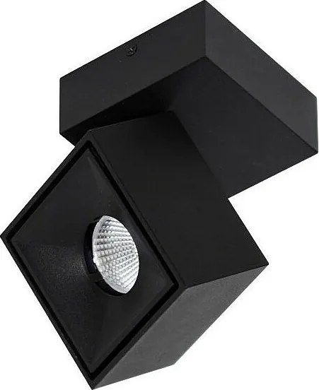 Mini Rubyc Tricolore 7W LED Regulowana Kwadratowa Czarna Kinkiet