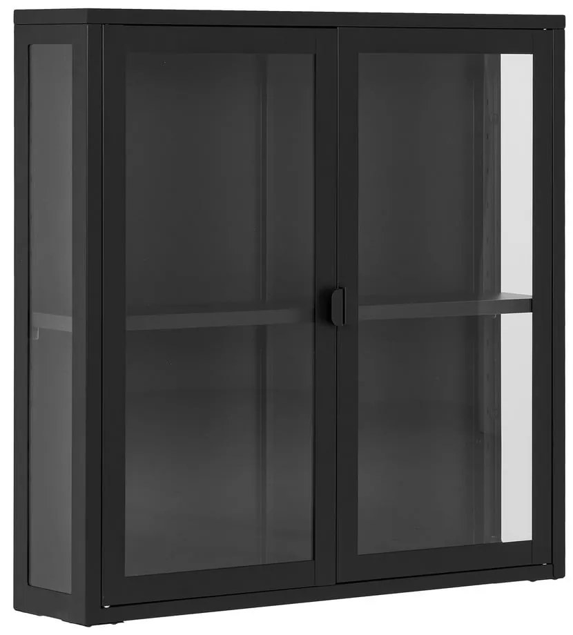 Czarna metalowa witryna wisząca 80x80 cm Brisbane – House Nordic