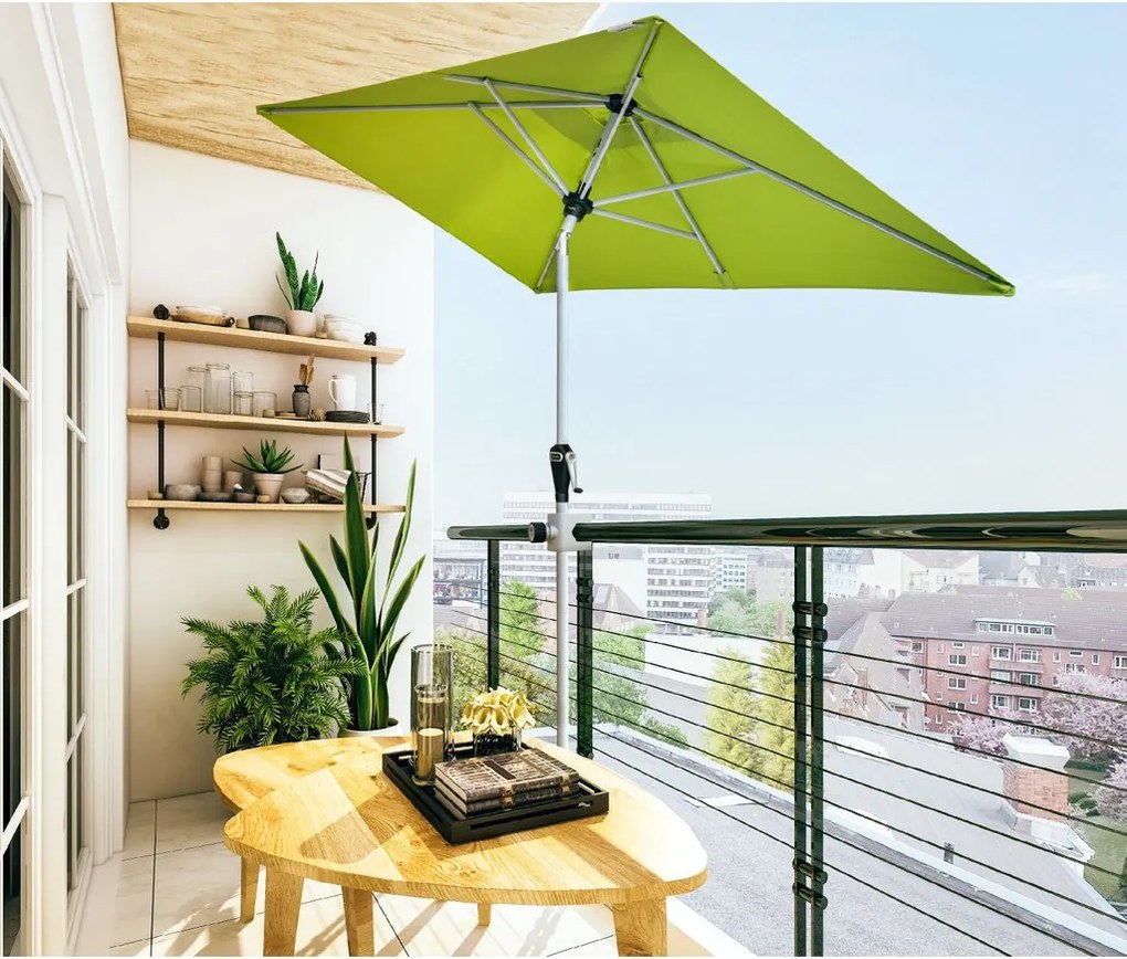 Doppler ACTIVE parasol ogrodowy 210 x 140 cm szary