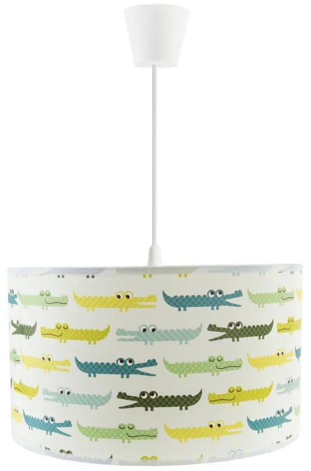 Lampa dziecięca na linkę CROCODILES 1xE27/60W/230V