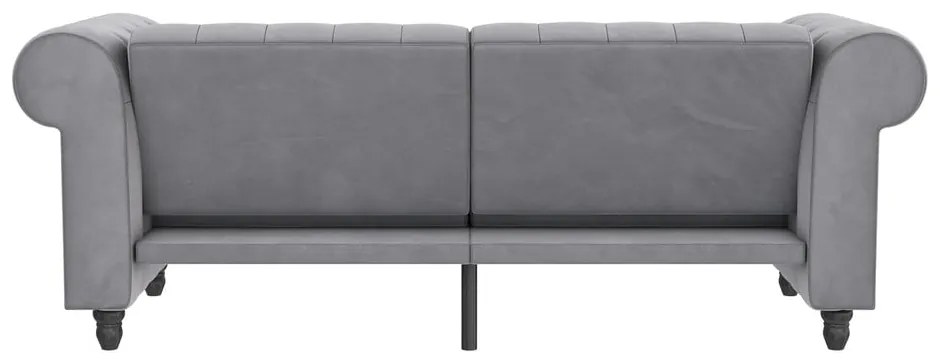 Jasnoszara aksamitna sofa 236 cm Felix – Støraa