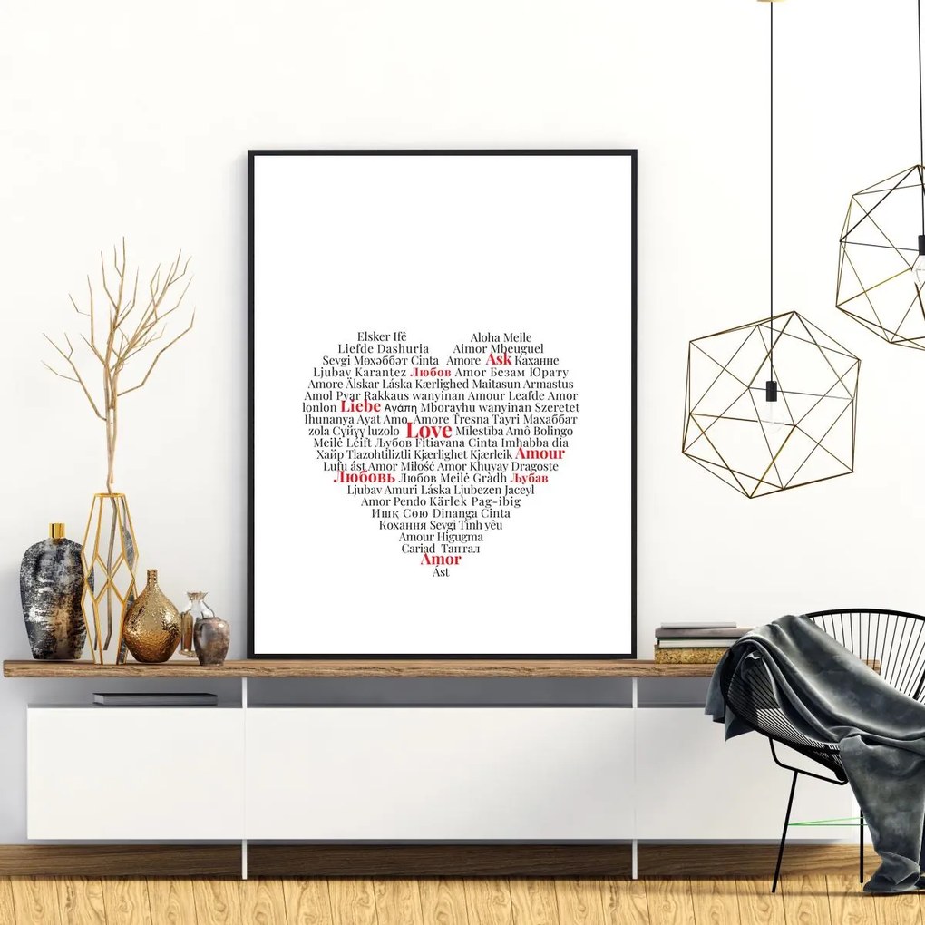 Plakat - Love Heart (A4)