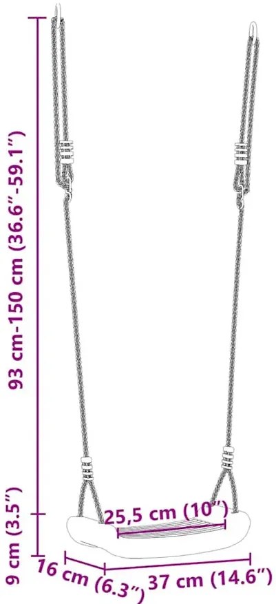 Żółta huśtawka ogrodowa G9-P87