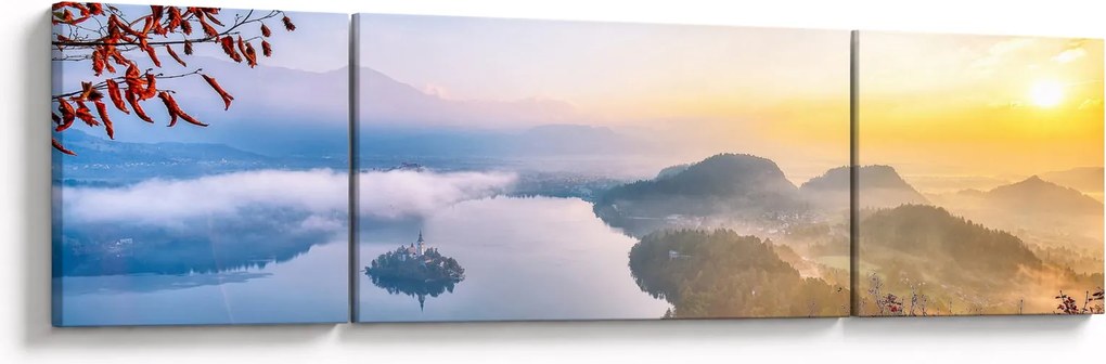 Obraz - Jezioro Bled (170x50 cm)