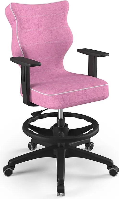 Obrotowe krzesło do biurka Duo Black rozmiar 6 (159-188 cm) z podnóżkiem
