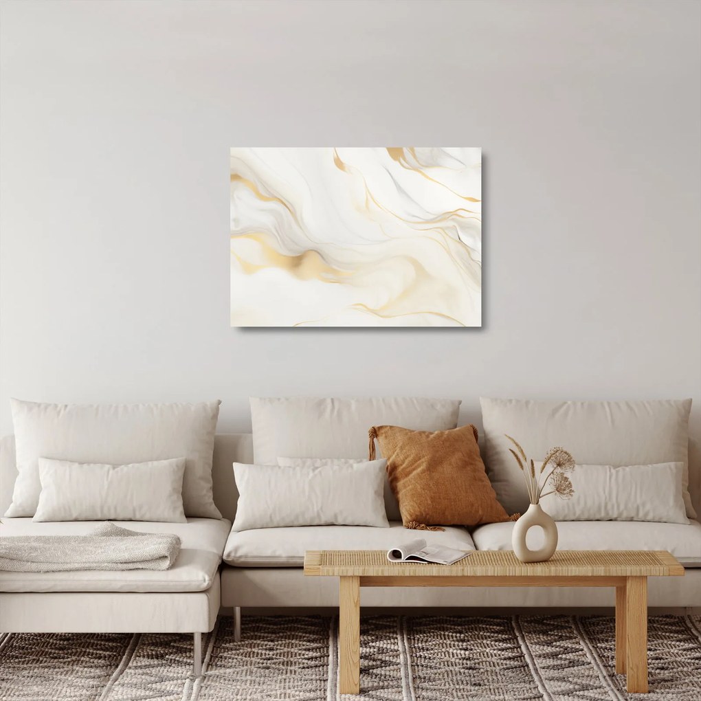 Obraz na szkle - Abstrakcja z dekoracją (70x50 cm)