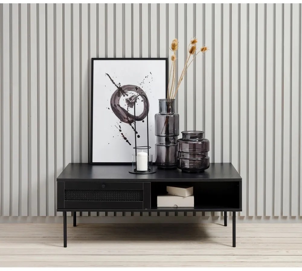 Czarny stolik 60x110 cm Pensacola – Unique Furniture