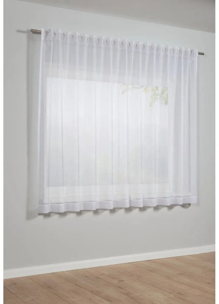 Biała firanka 175x300 cm Voile Uni – Gardinia