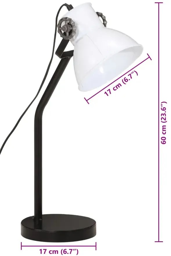 Retro lampa stołowa biała L3-L28