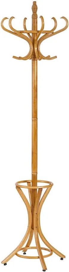 Stojak na ubrania 188x49 cm, brązowy