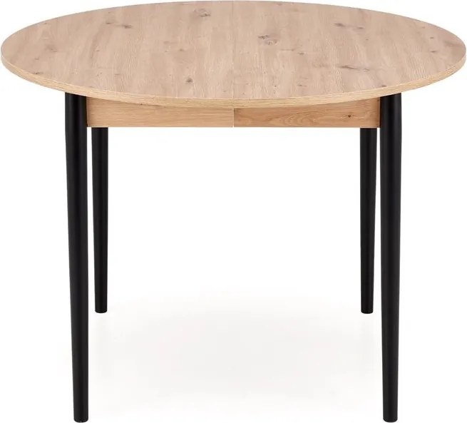 Okrągły stół z funkcją rozkładania Pivot Halmar dąb artisan/czarny